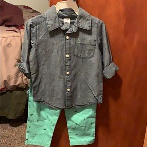 Carters matching set 24m